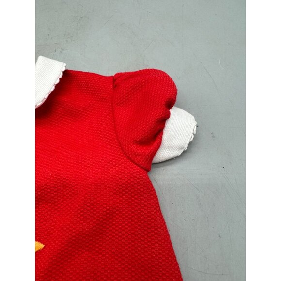 Vintage sassy by Miss Bea Savoy Baby Dress Red With Embroidered Ducks 3-6M READ - Picture 2 of 11